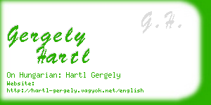 gergely hartl business card
